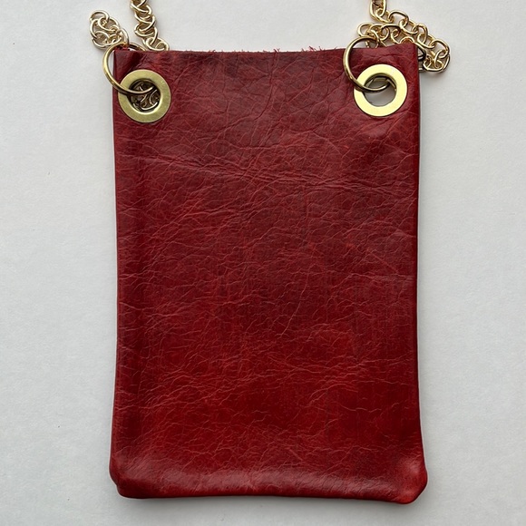 NEW Leather cell phone crossbody/pouch - Picture 3 of 9